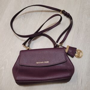 Michael Kors Eggplant Color Crossbody Bag